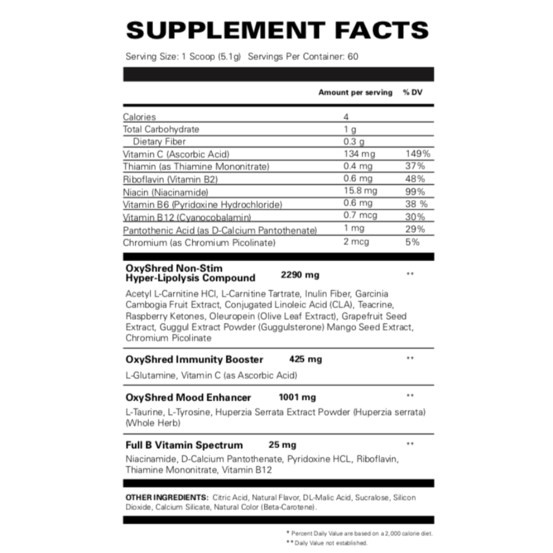 EhpLabs OxyShred Non Stim