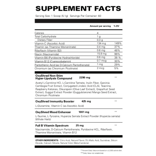 EhpLabs OxyShred Non Stim