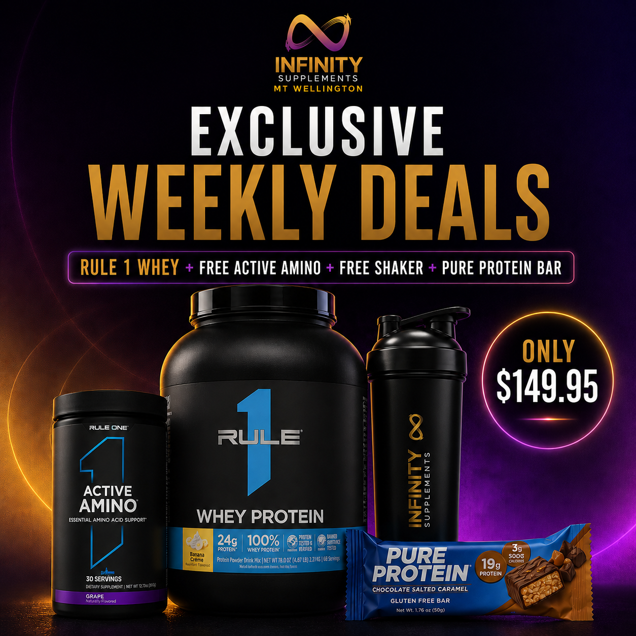 RULE 1 WHEY DEAL (ALREADY DISCOUNTED)