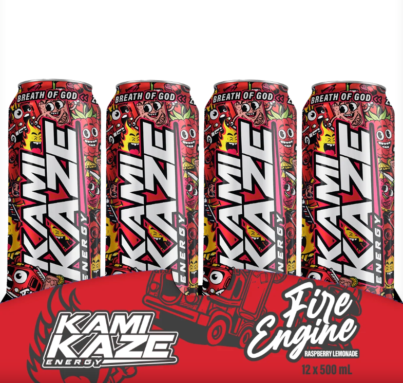 Kamikaze Energy Cans 12 PACK