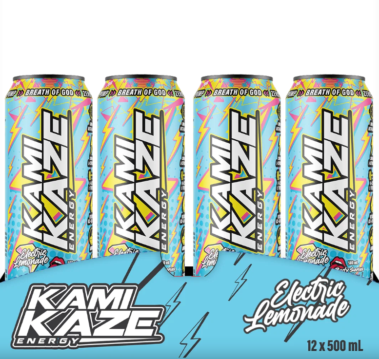 Kamikaze Energy Cans 12 PACK