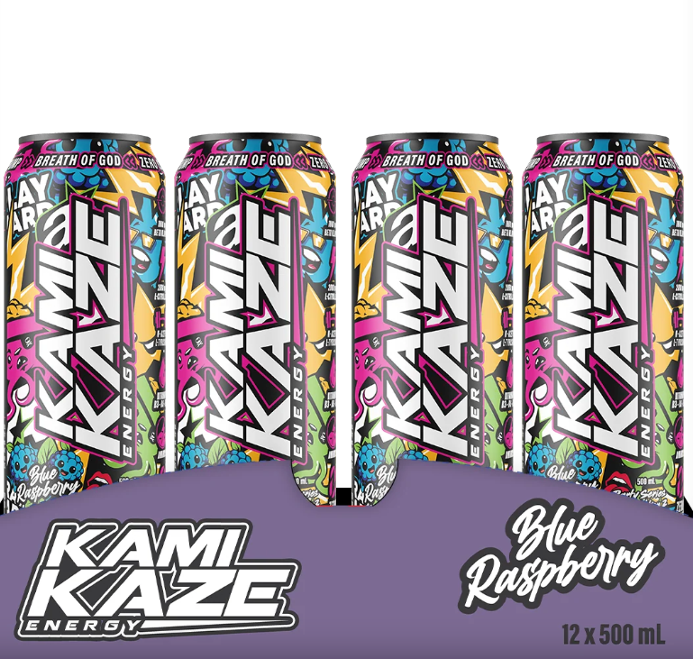 Kamikaze Energy Cans 12 PACK